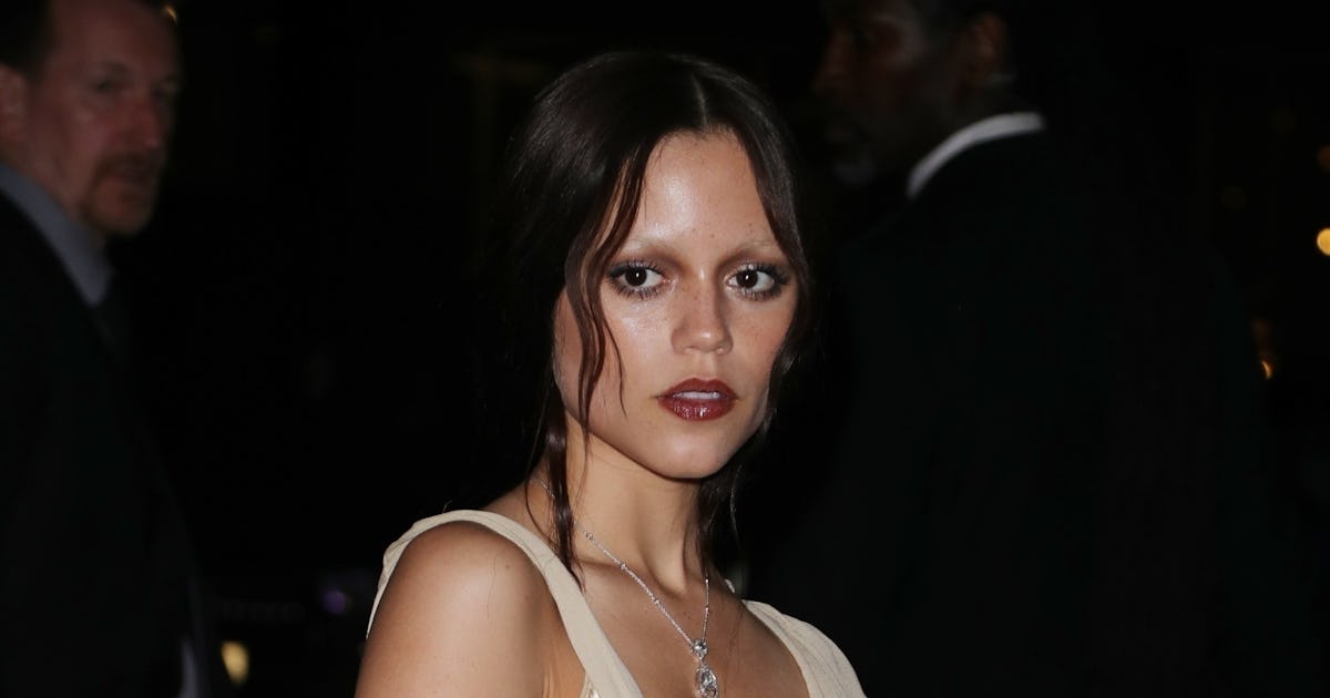 Jenna Ortega's After-Party Dress Channels Ghostly Boudoir Glamour