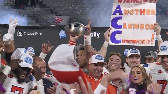Clemson football team picked by media to win ACC title