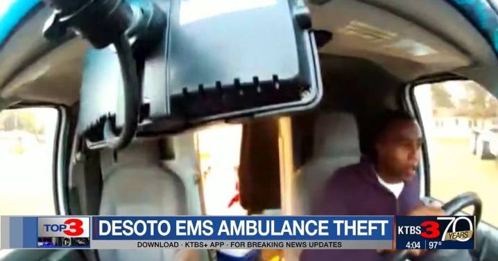 Thief caught on camera stealing ambulance in Mansfield