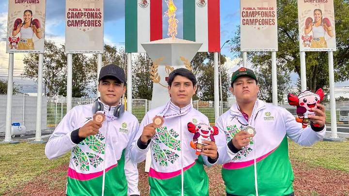 Plata y bronce para boxeadores potosinos en la Olimpiada Nacional