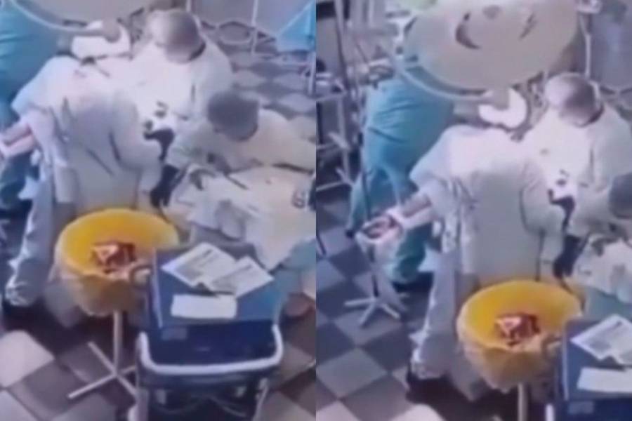 VIDEO: Cirujanos mantuvieron la calma y continuaron operación en medio del terremoto en Rusia