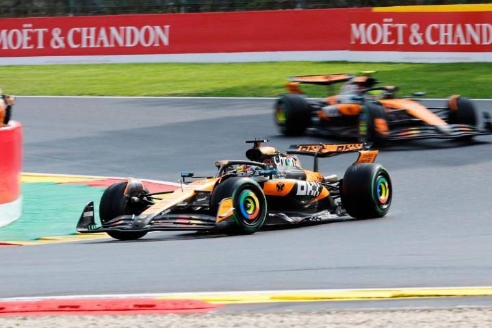 Piastri vence a Norris y gana el Gran Premio de Bélgica retrasado por la lluvia