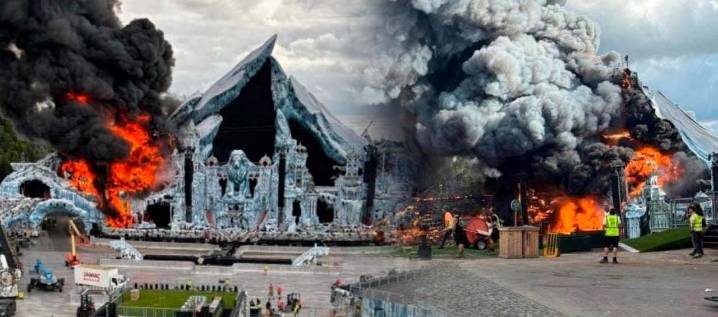 Incendio en Tomorrowland, pero la fiesta sigue en en Bruselas y Amberes