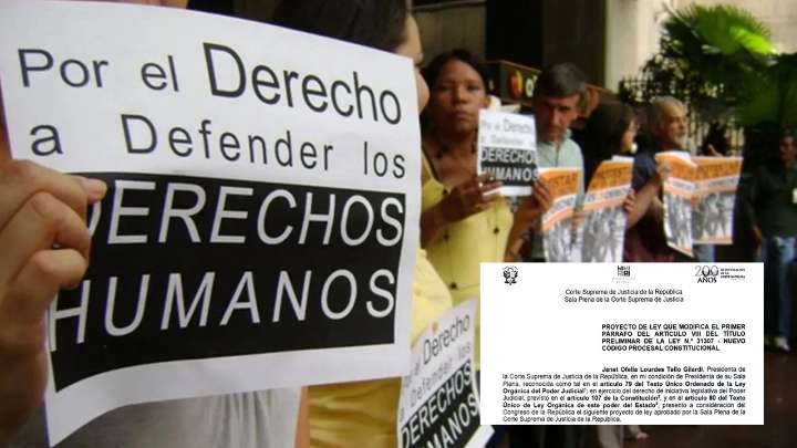 Presidenta del Poder Judicial presenta proyecto de ley para salvaguardar los Derechos Humanos