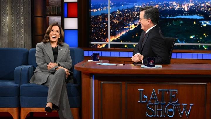 Kamala Harris Sets First Post-Election Interview on Colbert’s ‘Late Show’
