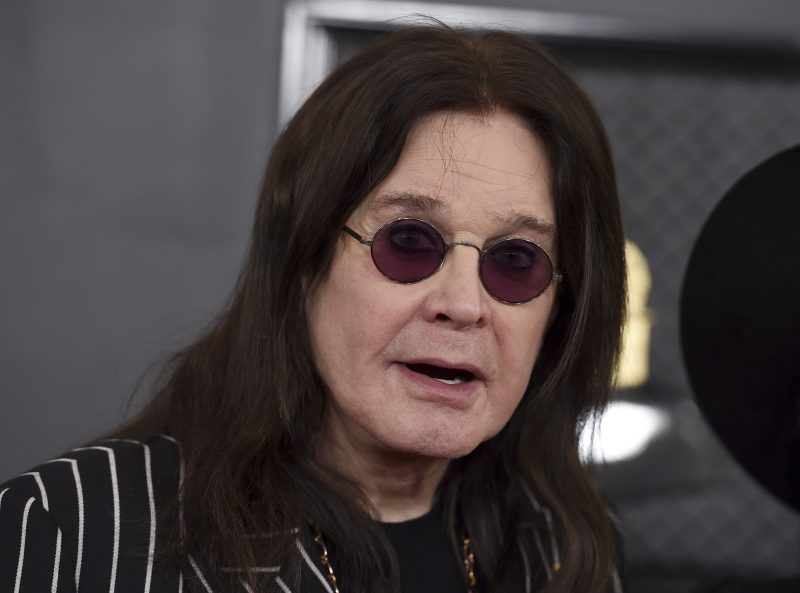 Ozzy Osbourne honored as his hearse makes way through his hometown in England