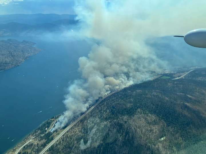 Wildfire in B.C.'s Okanagan 'significantly decreased,' says wildfire service