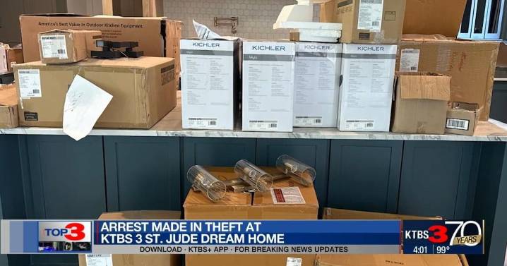 Man accused of stealing from KTBS 3 St. Jude dream home