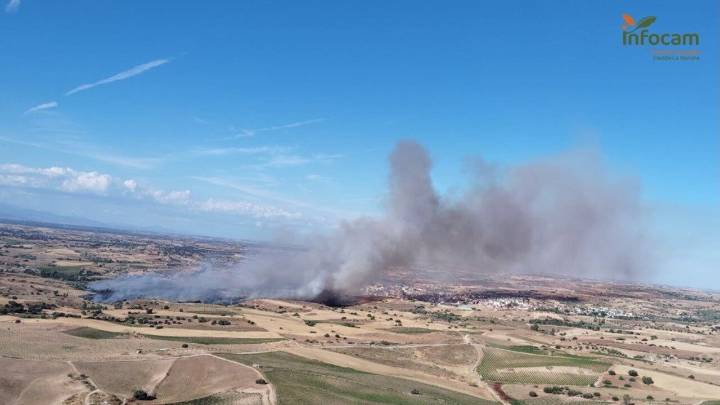 Extinguido el incendio declarado el domingo en La Torre de Esteban Hambrán