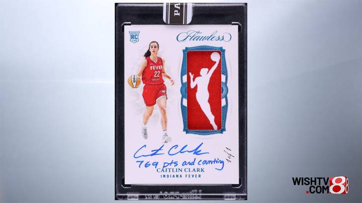 Caitlin Clark trading card breaks record, selling for $660,000