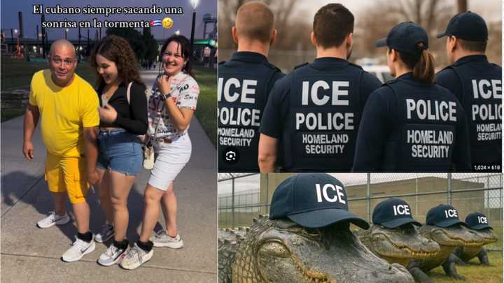 Cubanos liberados con grilletes de ICE se burlan de su suerte y conquistan TikTok