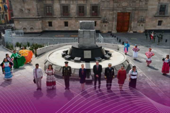 Conmemoran 700 años de Tenochtitlan con evento cultural y político en el Zócalo