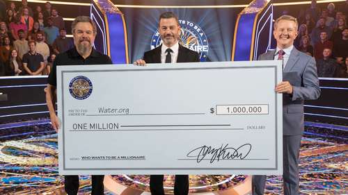 Matt Damon, Ken Jennings win $1 million prize on 'Millionaire'
