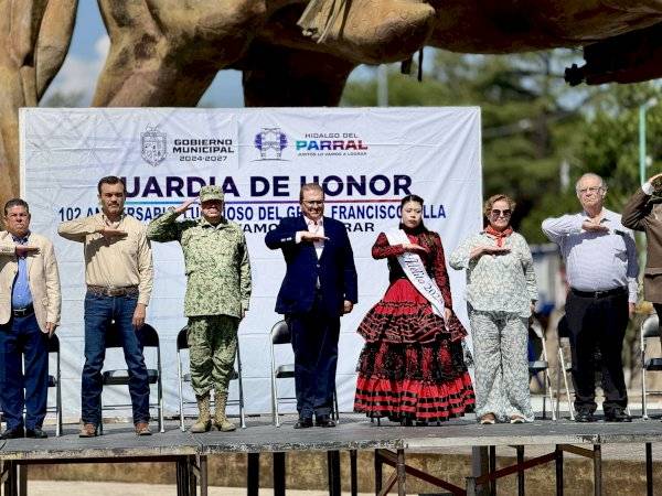 Realizan guardia de honor por el aniversario luctuoso de Francisco Villa