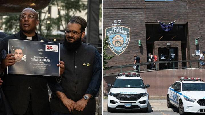 Comunidad de Nueva York se despide al oficial Didarul Islam, caído en tiroteo de Manhattan
