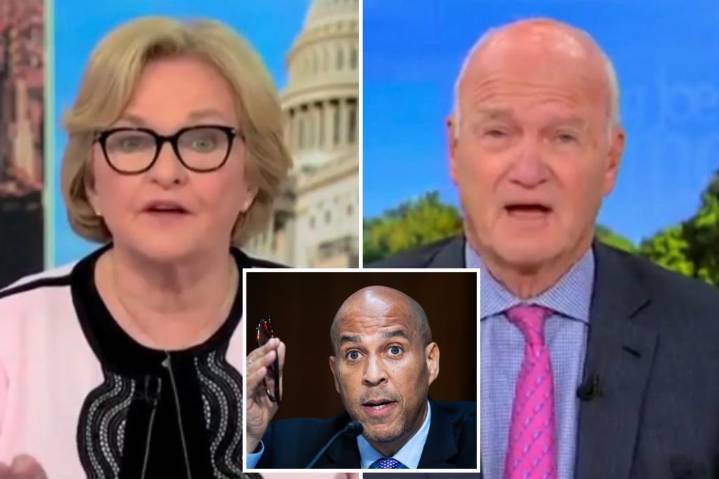 MSNBC Democrats mock Cory Booker's 'political theater' stunt on the Senate floor