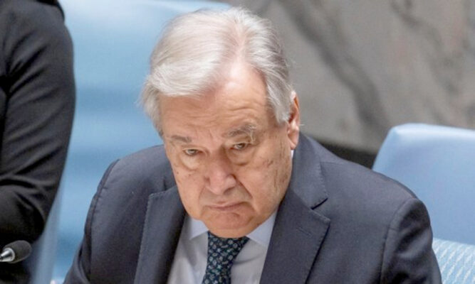 Guterres no entiende la  “indiferencia e inacción” del  mundo ante tragedia en Gaza