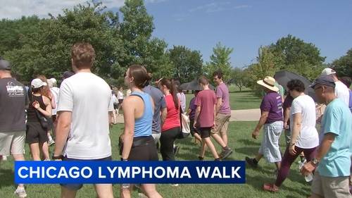 Hundreds lace up for 30th Annual Chicago Lymphoma Walk at Montrose Harbor to raise money for cancer research
