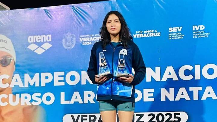 ¡Proeza salmantina en natación mexicana! Ximena Pérez bicampeona nacional en Curso Largo
