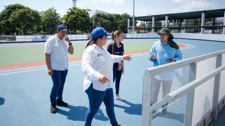 Alcaldesa de Soledad supervisó el estado de ejecución de escenarios deportivos en el municipio