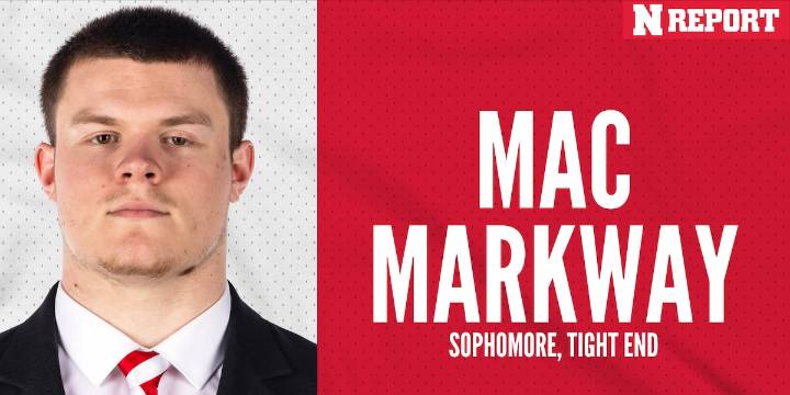 Husker tight end Mac Markway re-injures ACL; Huskers wrap up fall practice #4