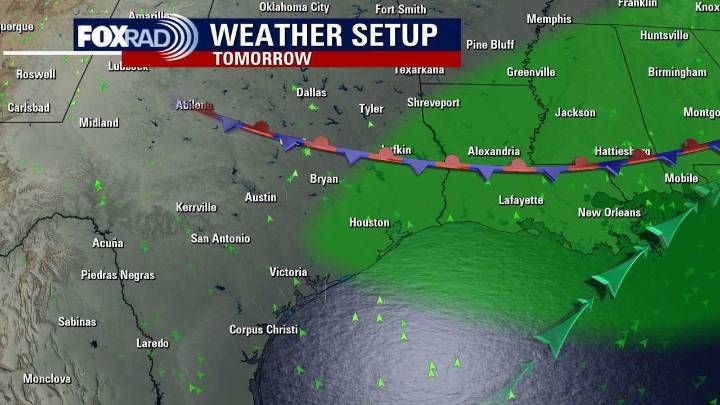 Rain chances increasing on Friday for Houston area