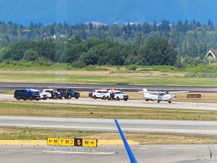 Air-traffic conversation suggests suspected B.C. hijacking was ’some type of protest’