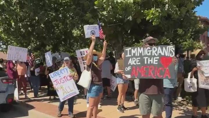 “Es inhumano”: protestan en Morgan Hill en contra de operativos de ICE