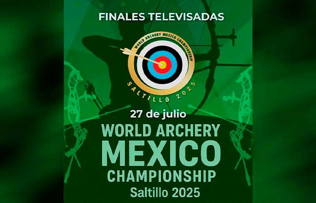 Este domingo, Gran Final del World Archery Mexico Championship 2025 en Saltillo