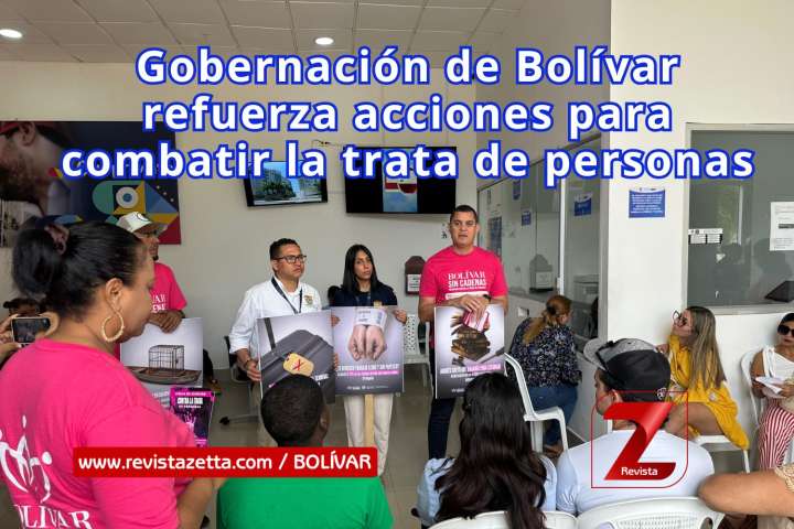 Gobernación de Bolívar refuerza acciones para combatir la trata de personas