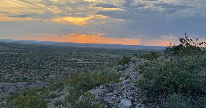 Haystack sunset