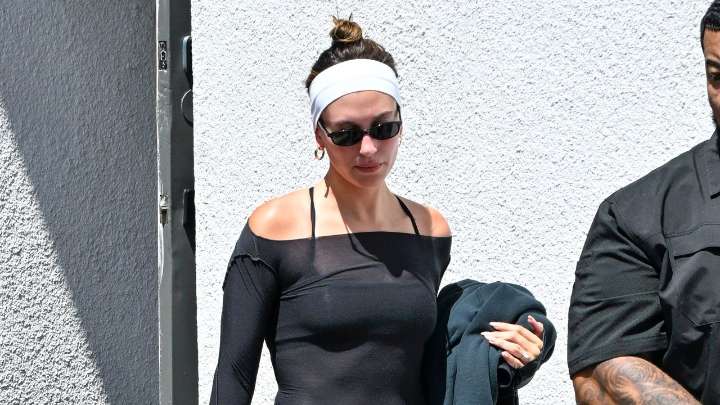Hailey Bieber Cosigns the ‘Ugly’ Shoe Trend Wearing Plastic Clogs With Socks