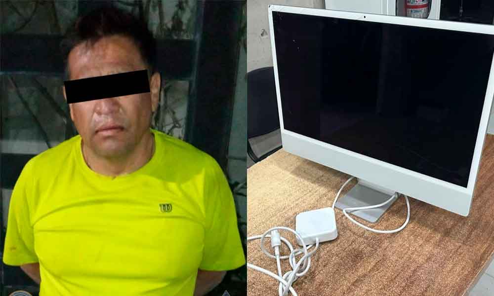 DETIENEN A HOMBRE POR ROBAR UN LOCAL EN LA ANDRADE