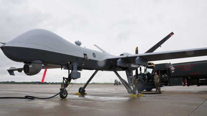 A Reaper drone’s propeller broke off from its engine in Mediterranean Sea  crash