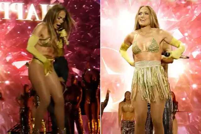 Jennifer López pierde la falda en pleno show y así reaccionó