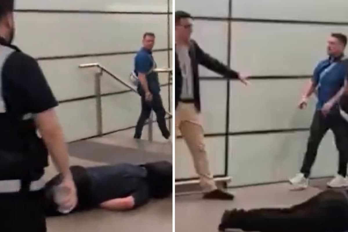 Tommy Robinson leaves UK after man left unconscious in London station assault