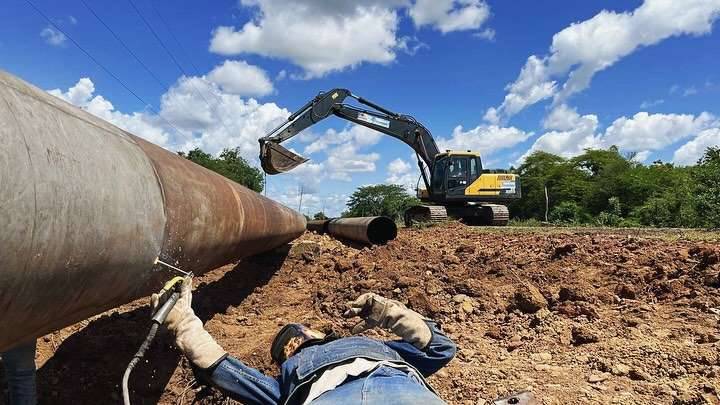 Sustituyen tubería en aducción Tamanaco-El Bostero de Guárico