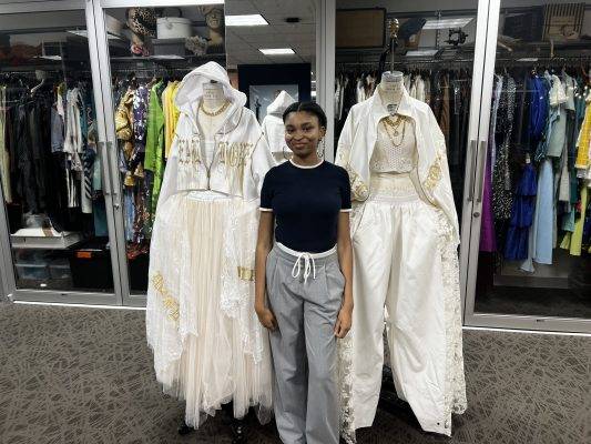 SCAD graduate Torren Thomas displays hip-hop-inspired bridal collection