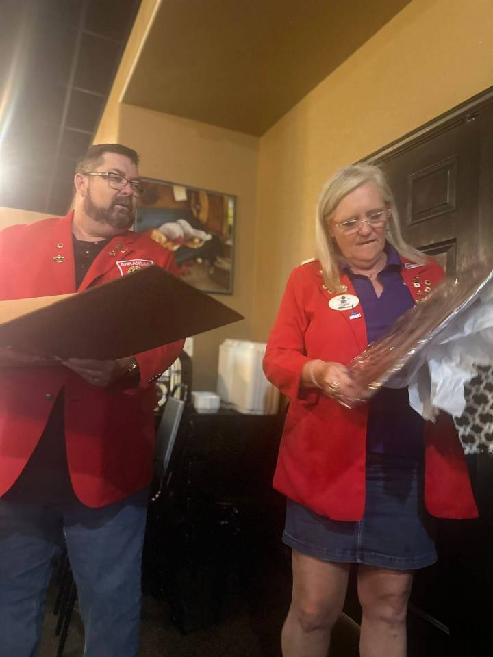 Karen Smith recognized by district Lions