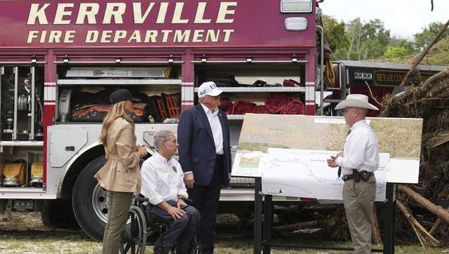 Trump tours Texas flood disaster amid FEMA scrutiny