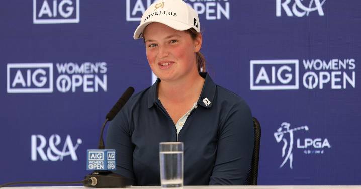 Lottie Woad found some surprise golf balls during opening round at AIG Women’s Open