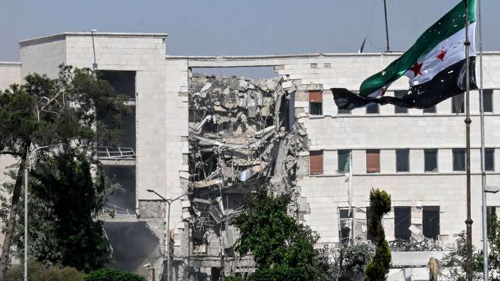 Israel bombardeó un cuartel cerca del palacio presidencial sirio