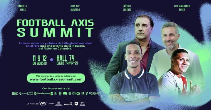 Grandes figuras del fútbol mundial llegan a Colombia con el Football Axis Summit