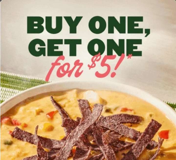 Panera Bread offers 'Buy one, get one for $5' deal