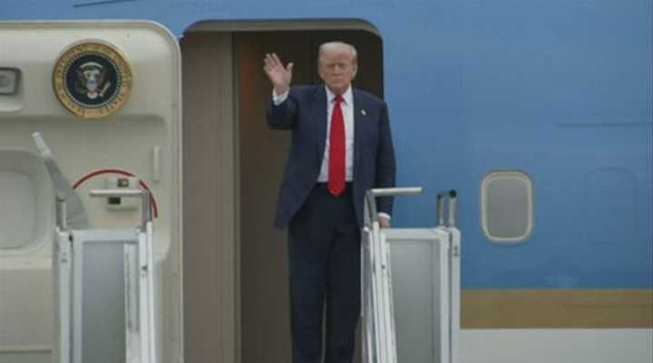 Trump plays golf in Scotland while protesters take to the streets and decry his visit 