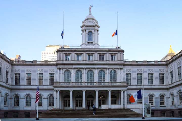 New York flags at half-staff in memory of Midtown Manhattan office shooting victims