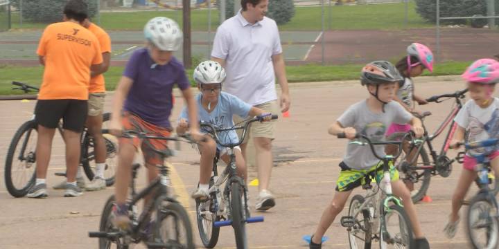 Kids learned bike safety at Norm Waitt Sr. YMCA