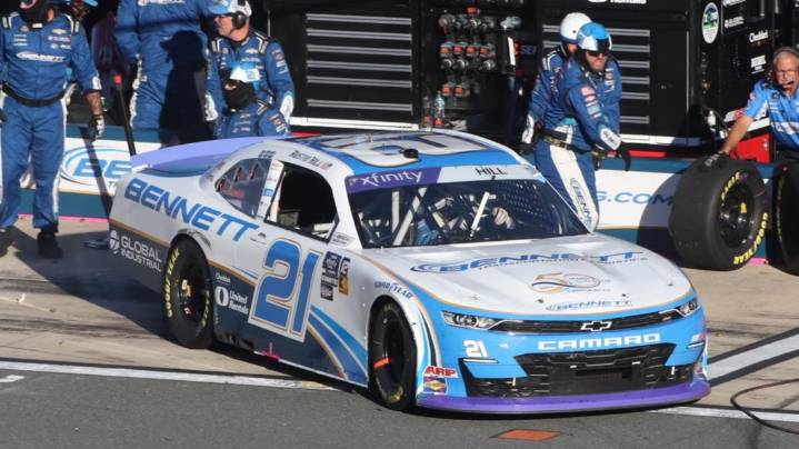 NASCAR driver Austin Hill suspended after Indianapolis crash