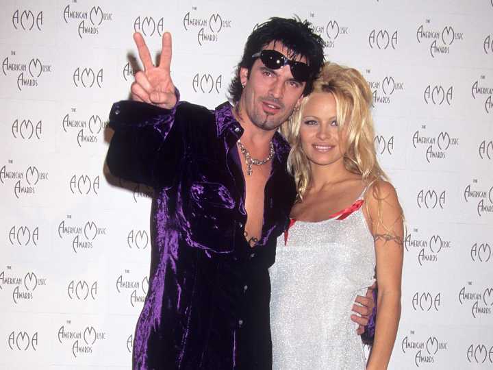 A timeline of Pamela Anderson's relationships, from marrying Tommy Lee to sparking dating rumors with Liam Neeson