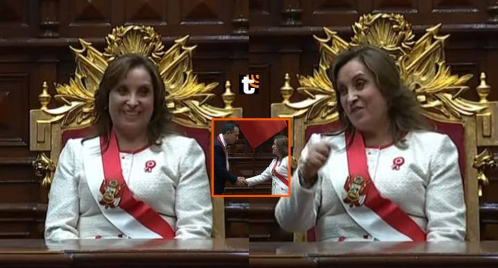 Dina Boluarte y su INESPERADA REACCIÓN al saber que su discurso por Fiestas Patrias duró más de 4 horas La jefa de Estado no pudo ocultar su gesto cuando el presidente del Congreso resaltó cuánto tiem